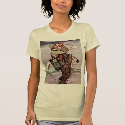 魚は跳んでいます Tシャツ (正面)