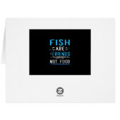 魚は食べ物ではない友人Tシャツ漁師シャツ (裏面横)