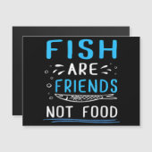 魚は食べ物ではない友人Tシャツ漁師シャツ (正面/裏面)