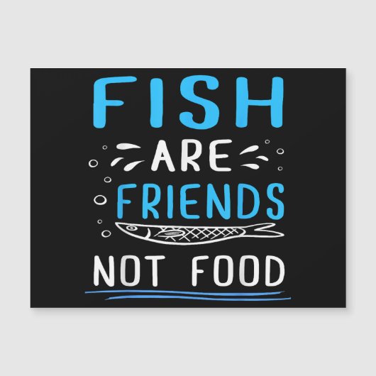 魚は食べ物ではない友人Tシャツ漁師シャツ (正面)