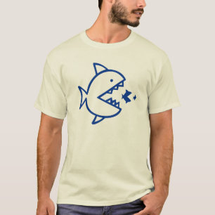 魚は魚の世界のTシャツを食べます Tシャツ