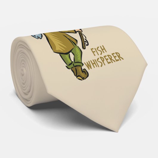 魚ひげ釣りマス漁師 ネクタイ (ロール)