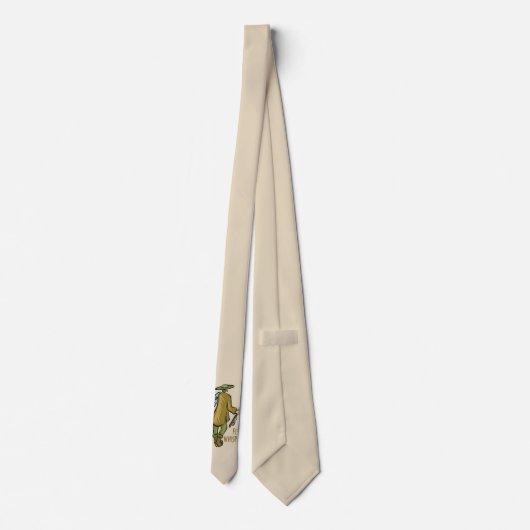 魚ひげ釣りマス漁師 ネクタイ (裏面)