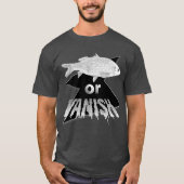 魚または消えるグラフィックティー – Bella & Canvas Tシャツ (正面)