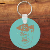 魚もっと仕事より名カスタマイズ前、色 キーホルダー (正面)