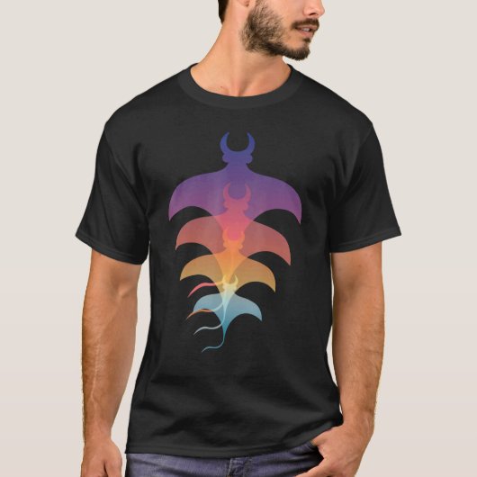 魚や水中動物のファンのためのマンタ Tシャツ (正面)