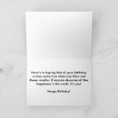 魚をくわえたハクトウワシ カード (内部)