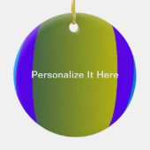 魚をつかまえている男の子 セラミックオーナメント (裏面)