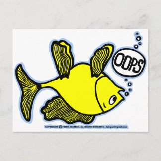 魚を上に伏せろ! ポストカード