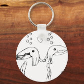 魚を丸める キーホルダー (正面)