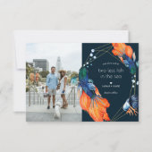 魚を二つ減らす |写真婚約の発表 セーブザデート (正面)