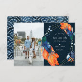 魚を二つ減らす |写真婚約の発表 セーブザデート (正面/裏面)