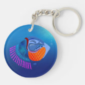 魚を取る キーホルダー (裏面)