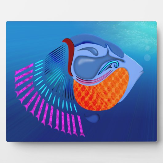 魚を取る フォトプラーク (正面)