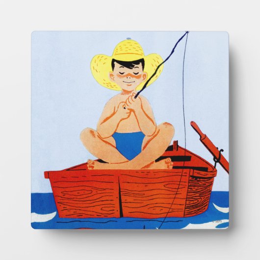 魚を取る フォトプラーク (正面)