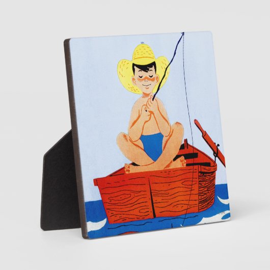 魚を取る フォトプラーク (正面)