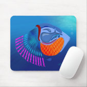 魚を取る マウスパッド (マウス)