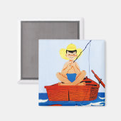 魚を取る マグネット (正面/裏面)