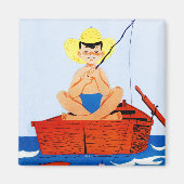 魚を取る マグネット (正面)