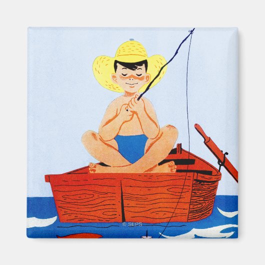 魚を取る マグネット (正面)