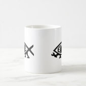 魚を展開させて下さい コーヒーマグカップ (中央)