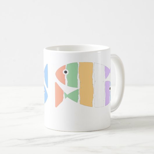 魚を愛する人と魚を贈る人 コーヒーマグカップ (正面右)
