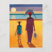 魚を持った人 ポストカード (正面)