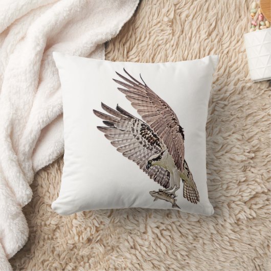 魚を持つミサゴ クッション (ブランケット)