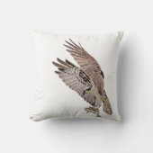 魚を持つミサゴ クッション (正面)