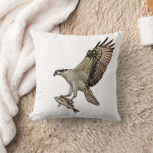 魚を持つミサゴ クッション (ブランケット)
