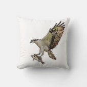 魚を持つミサゴ クッション (正面)