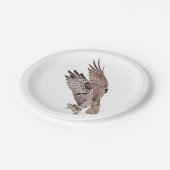 魚を持つミサゴ ペーパープレート (アングル)