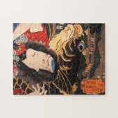 魚を持つ俳優のポートレート ジグソーパズル (横)