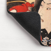 魚を持つ俳優のポートレート マウスパッド (コーナー)