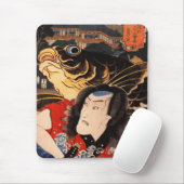 魚を持つ俳優のポートレート マウスパッド (マウス)