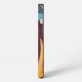 魚を持つ女性 iPhoneケース (左側面)