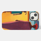 魚を持つ女性 iPhoneケース (裏面横)