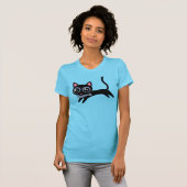 魚を盗むかわいい子猫 Tシャツ (正面フル)