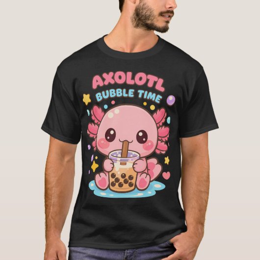魚を自慢するオレンジ色の猫 Tシャツ (正面)