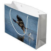魚を落とす未熟な禿鷲 ラージペーパーバッグ (裏面アングル)