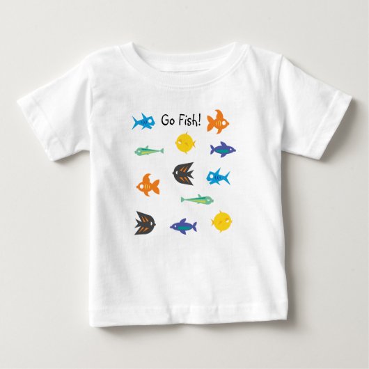 魚を行く_いくつかのこと魚を行く_魚を行く！ ベビーTシャツ (正面)