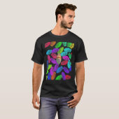 魚を見つめる – （笑う）ミーム1 Tシャツ (正面フル)