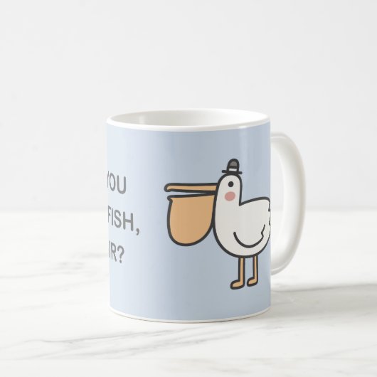 魚を貸してくれないか？ コーヒーマグカップ (正面右)