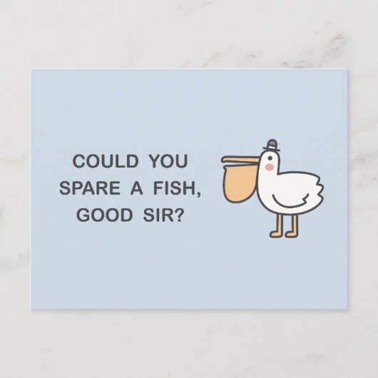 魚を貸してくれないか？ ポストカード (正面)