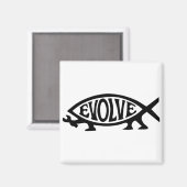 魚を進化させる マグネット (正面/裏面)