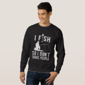 魚を釣って人を窒息させぬ スウェットシャツ (正面フル)