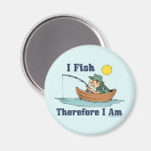 魚を釣るからそりゃ釣れる マグネット (正面/裏面)