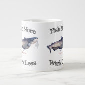 魚を釣るとナマズが減る ジャンボコーヒーマグカップ (正面)