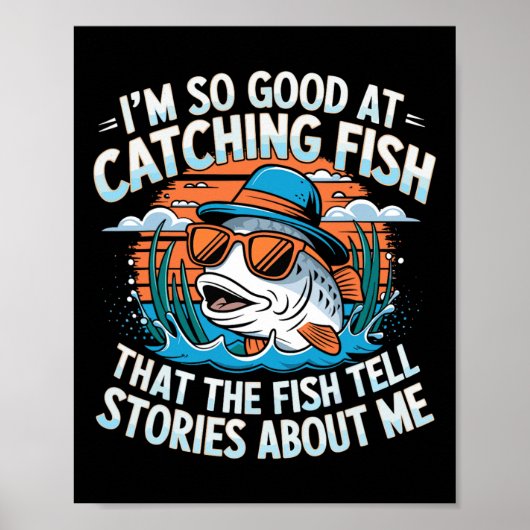 魚を釣るのがうまいので魚が話をする ポスター (正面)
