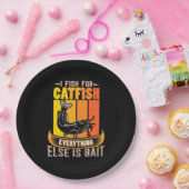 魚を釣る漁師 ペーパープレート (パーティー)